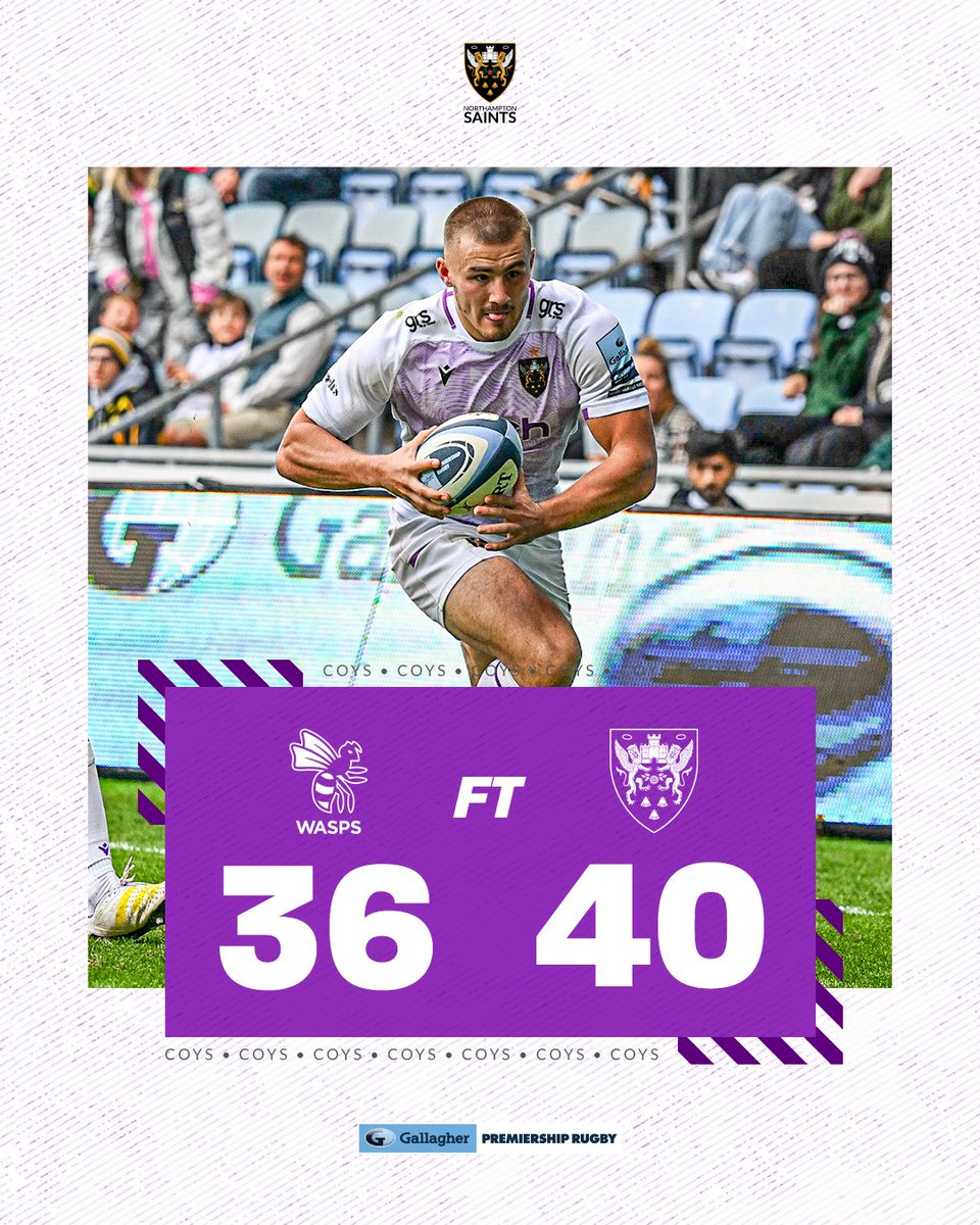 SaintsRugby's tweet photo. Five points...what an ending. https://t.co/Rw5jaUR8BY