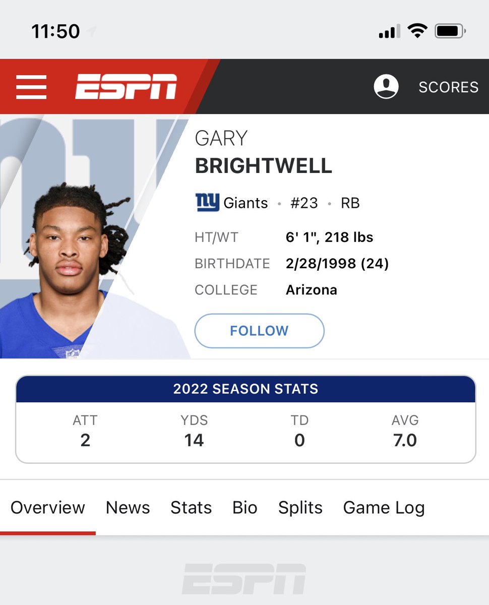 How about 3 Delaware players facing off in London playing for @GreenbaypackNFL & @Giants congrats to Gary Brightwell on his first TD in the @NFL #delhs #delivesports #302sports