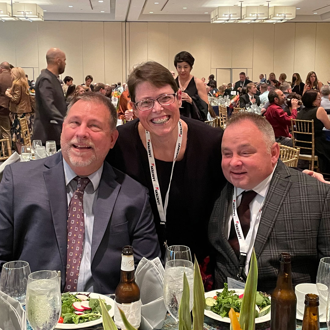 Lighthouse_Inc's tweet photo. Lighthouse staff & board member Paul Reed attended the @NatIndBlind training conference last week in D.C. They were there to recognize the achievements of employees Shawn Dobb, John Lewis, and John Koigi! #NIBWorkforce https://t.co/jCVswmkFZV