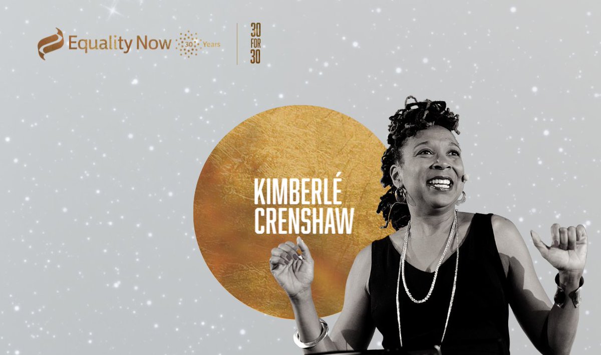 equalitynow's tweet photo. “It’s impossible to imagine the women’s rights movement as it is today without Kimberlé Crenshaw,” writes @thejoried, Legal Advisor at Equality Now

Read more on @sandylocks in #30For30 list, celebrating the women and changemakers who #MakeEqualityReality

https://t.co/jMfb10gM7i https://t.co/gJsV5D3OzK