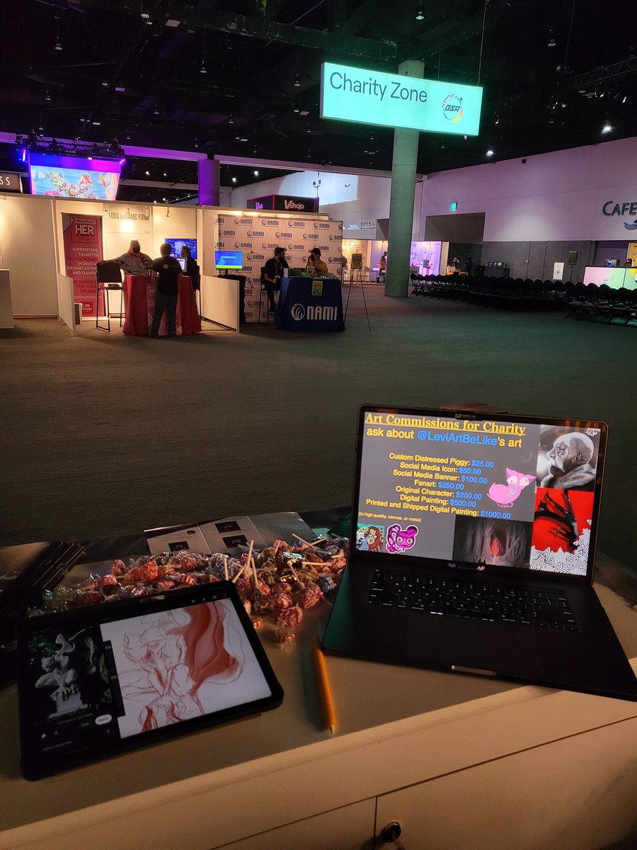 Day three of #TwitchCon2022 just started!  Come hang out with me at the <a href="/InnocentOrg/">The Innocent Lives Foundation</a> booth in the #CharityZone!  There's an art fundraiser going on too!
