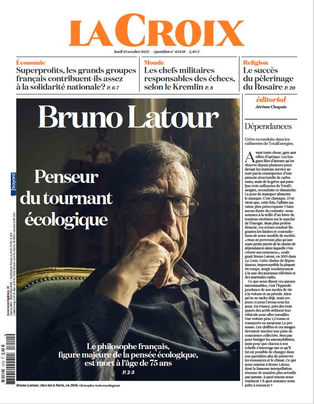 La Une de @lacroix bouclée à l'instant