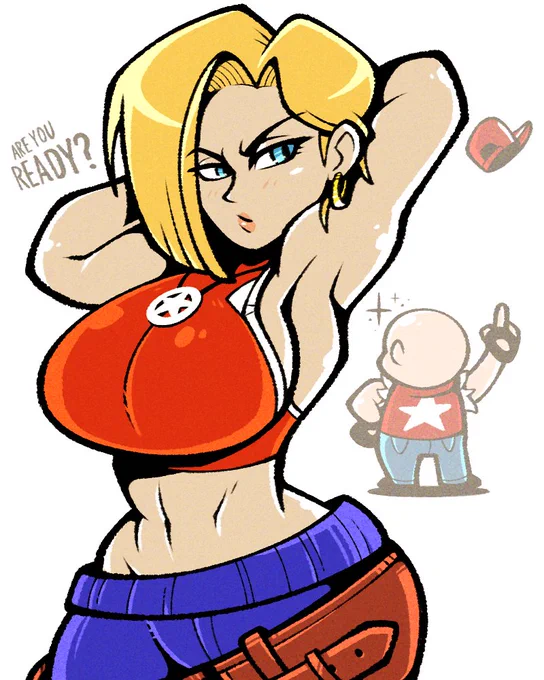 Android 18 x KOF Blue Mary - Halloween 09 
