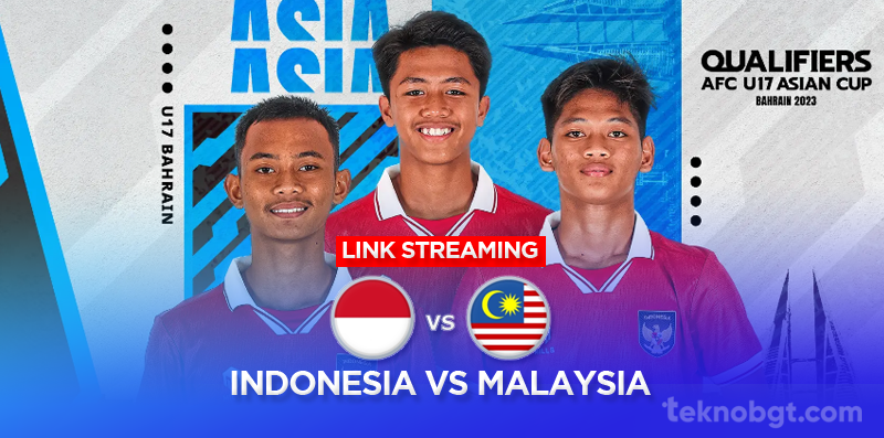 teknobgt's tweet photo. Link Streaming Timnas Indonesia U-17 Malam Ini 
Wajib nonton nie..Duel penuh Gengsi dan Drama
Indonesia U17 vs Malaysia U17 
⏰ Kick Off : 20.00 WIB
⚽️ Live Streaming : https://t.co/1gcemxefR0
#TimnasDay #LIVETIMNAS https://t.co/VHakEdoSM9