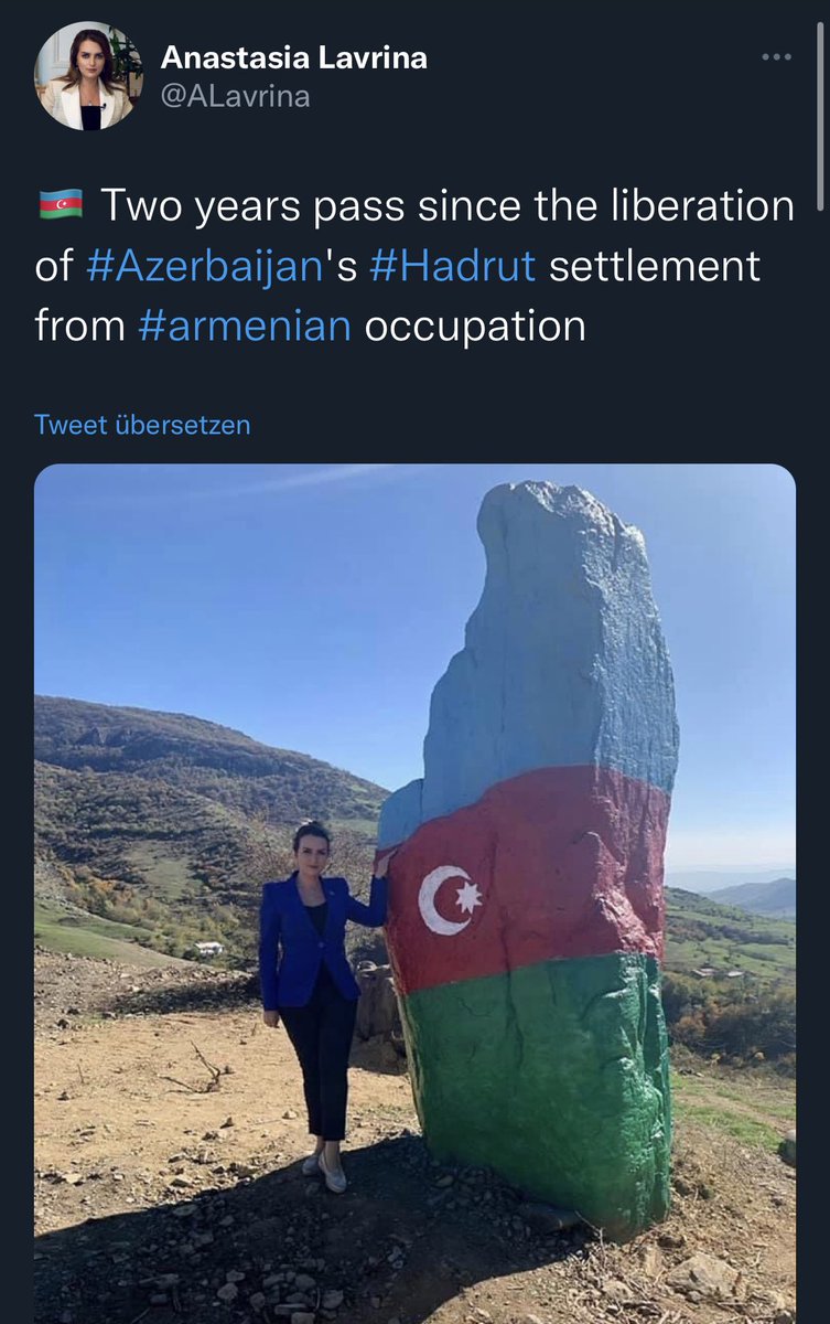 dhbln's tweet photo. Für #Aserbaidschan bedeutet Befreiung ethnische Säuberung. In der Stadt Hadrut lebten, seit es Zählungen gibt, durchgehend ca. 90% Armenier. 
Nachdem Aserbaidschan den Ort besetzt hat, lebt dort niemand mehr. 

Faschisten können nicht befreien. https://t.co/LZb5bJBGix