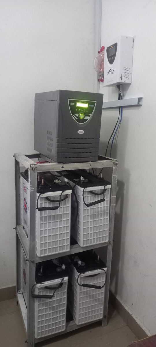 OTKGereeneregy's tweet image. Newly installed at Abraham adesanya estate.
400watts  panels x4
Tubular batteries(220Ah) x4
MPPT solar controller 60A
48v/4KVA  inverter 
For 24h power supply.
☎️Contact +2349030710085 or 🌐wa.me/message/DI3W7J…
#backuppowersolution #backuppowersystems #OTKGreenenergy