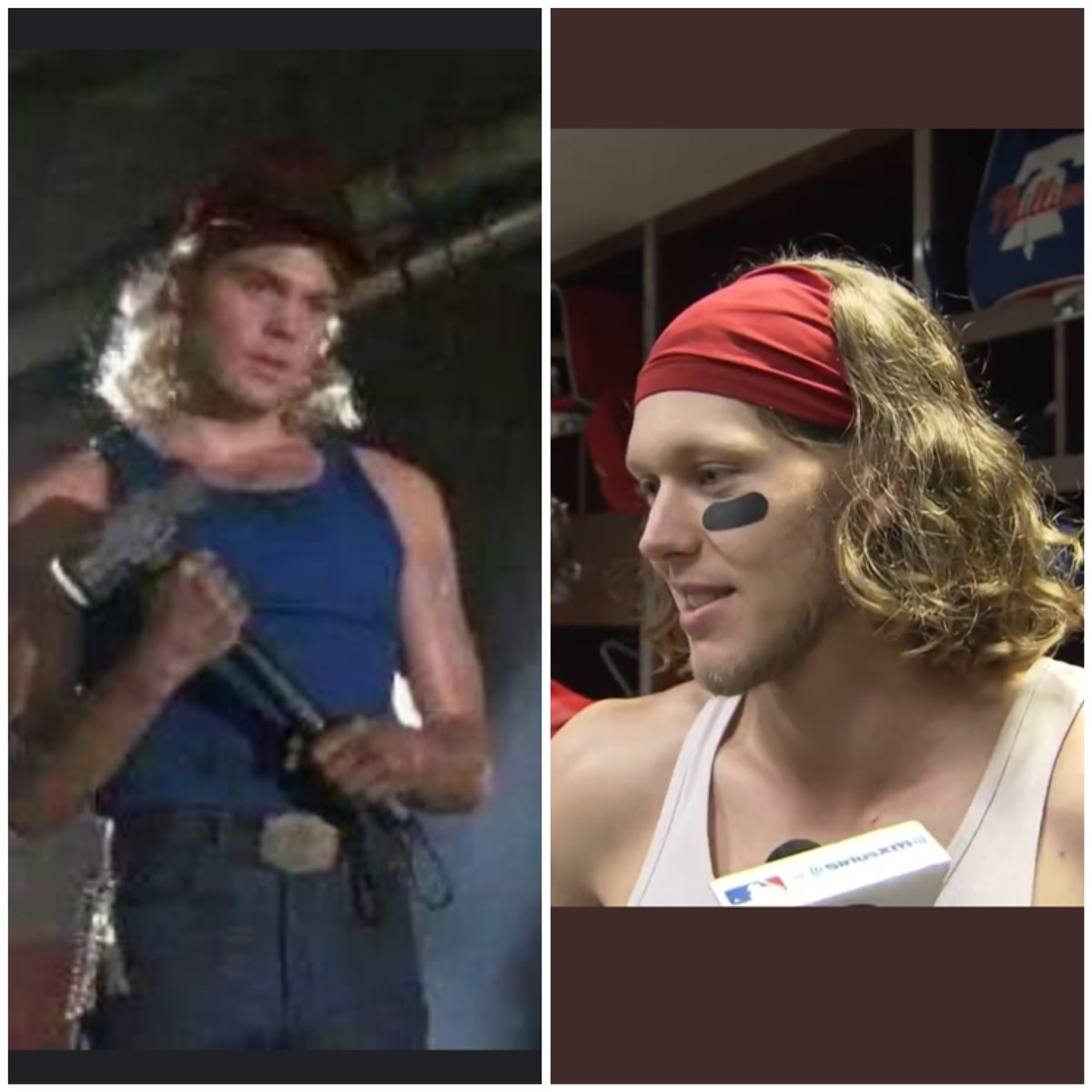 flyersgirl38's tweet photo. Couldnโt put my finger on it the other day butโฆ #adventuresinpostseason #babyThor @Phillies #RedOctober https://t.co/lDCHDoBg3a