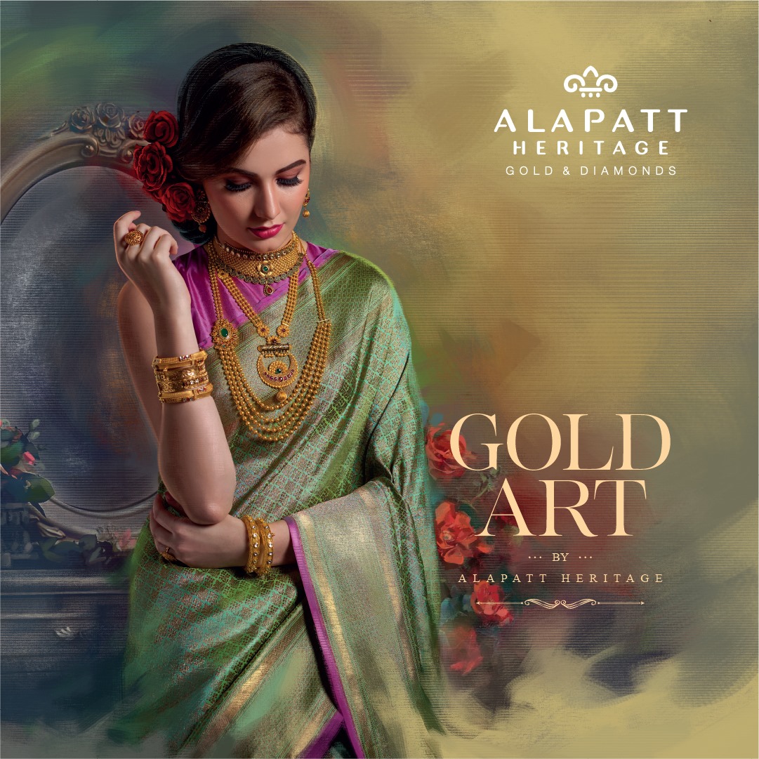 popkoncreatives's tweet photo. #Throwback to GOLD ART- one of our brand campaigns for Alapatt Heritage, didn't just capture the essence of the brand, but it's elegance too.
#PopkonCreatives #JewelleryAd #Ads #PrintAd #HoardingDesign #AdPhotography #Gold #GoldAd #AgencyLife #GoldArt #Alapatt #CreativeAgency https://t.co/PnW0QDpsGv
