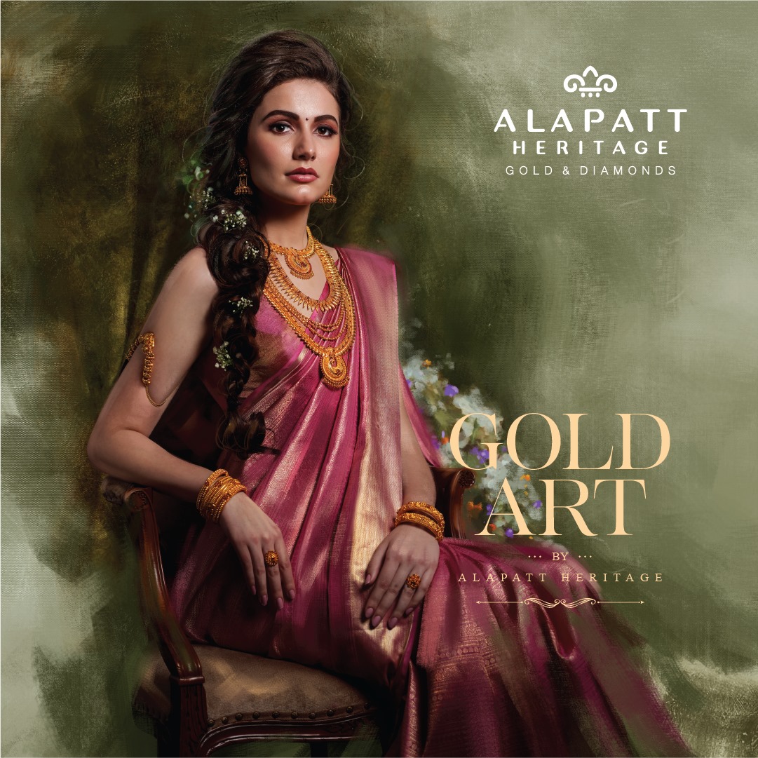 popkoncreatives's tweet photo. #Throwback to GOLD ART- one of our brand campaigns for Alapatt Heritage, didn't just capture the essence of the brand, but it's elegance too.
#PopkonCreatives #JewelleryAd #Ads #PrintAd #HoardingDesign #AdPhotography #Gold #GoldAd #AgencyLife #GoldArt #Alapatt #CreativeAgency https://t.co/PnW0QDpsGv