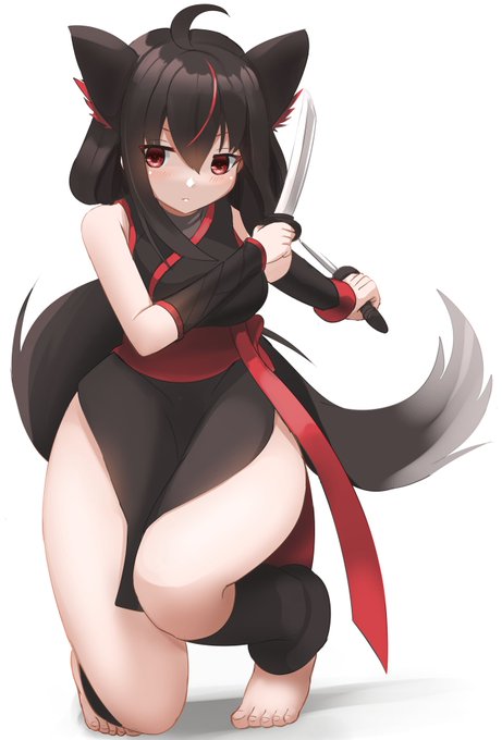 Holoctober Day 8 - 忍者/くのいち黒上フブキ#絵フブキ #holoctober 