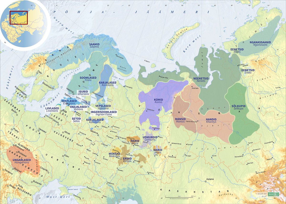 Yesterday was Finno-Ugric people's day, Hõimupäev in Estonian. Events continue on 3rd week of October. 

It's been organised since 1928 (with a pause during USSR occupation). And a good time to remember our kin, who have been living under Russia's rule, slowly losing their roots.