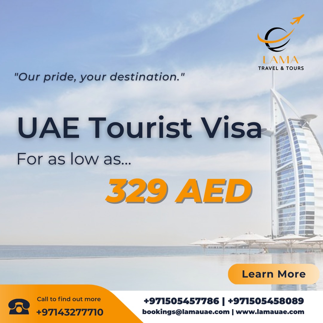 Lama Tours offers UAE tourist visa service for the travelers who want to visit UAE for as low as 329AED. Message us for information. #dubaitours #dubaimall #dubaitravel #dubaitouristspot #burjkhalifa #dubaitravels #emirates #dubaicity #exploredubai #downtowndubai #lamatours