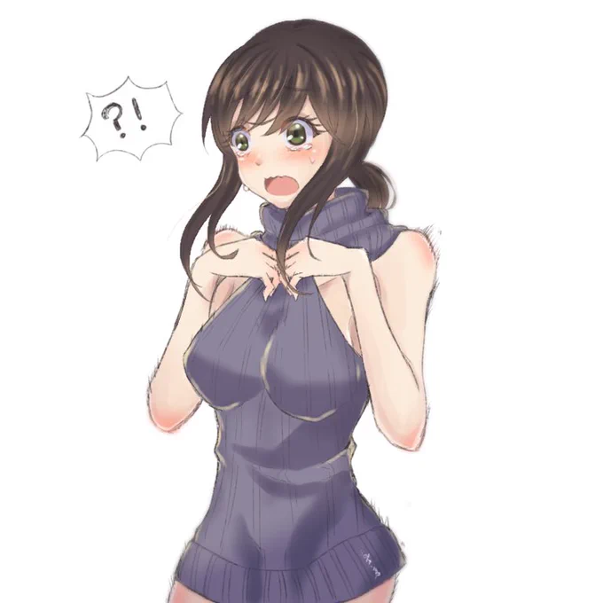 #吹雪版深夜の創作60分一本勝負#艦これ お題:ニットいやもうこれしかあるめェよ… 
