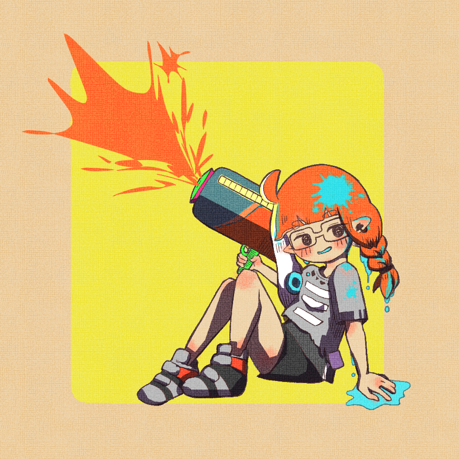 インクリング ,イカガール(スプラトゥーン) 「#三連休はフォロワーが増える#Splatoon3#splatoonartあの日見」|凪あかり/フレントリーのイラスト