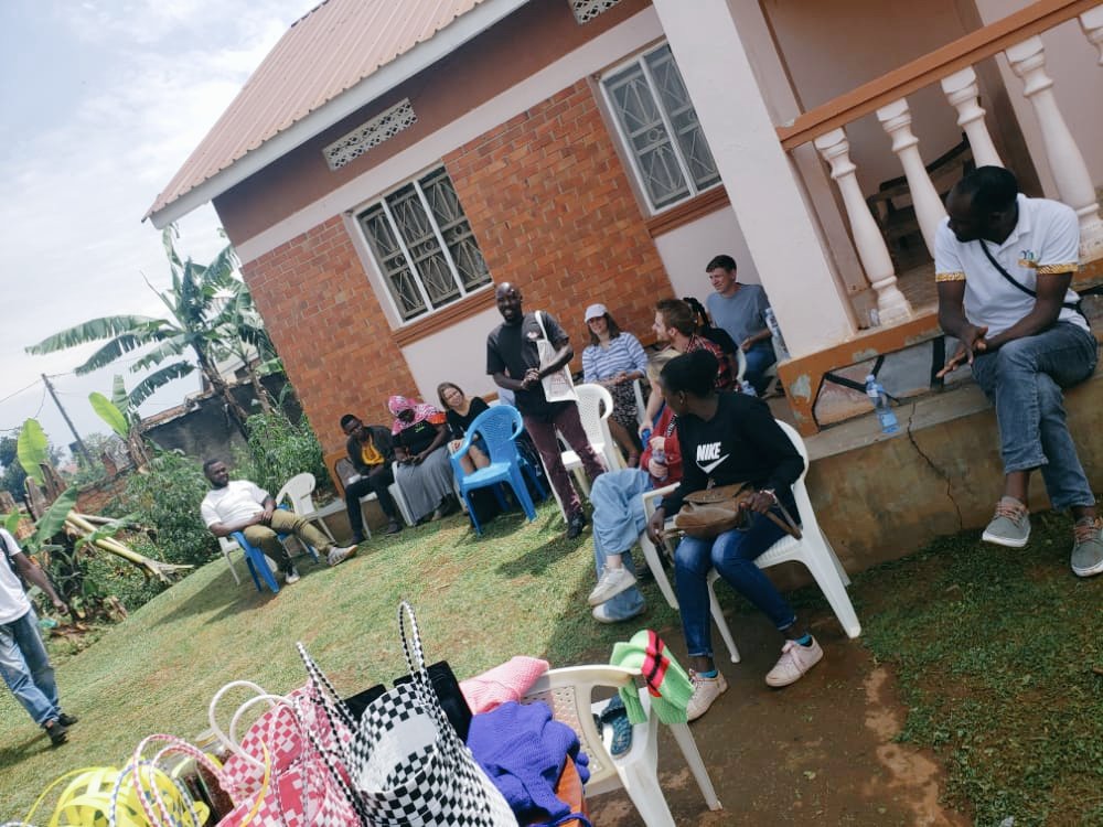 e_foundationUg's tweet photo. Yesterday @YouthLivelihoo1 in partnership with Danish Youth Council and a representative from @DanishMFA visited our home. 

During the visit, we exhibited some of the products we make &amp; also shared our volunteerism ideology that has helped in impacting lives in our community. https://t.co/NUWTCwELly