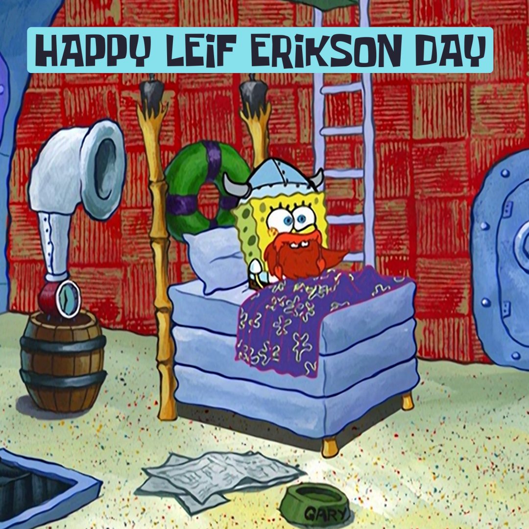 leif ericson spongebob gif