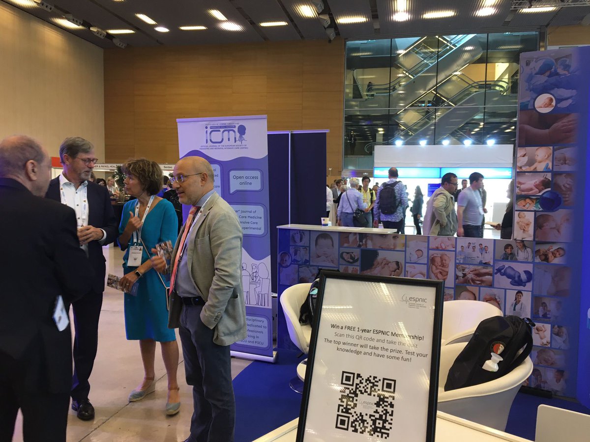 Great moment at the #ESPNIC Booth with Editor in Chief, Dick Toebbel and the Deputy Editor-in-Chief, Monique van Dijk, this morning at #EAPS2022 🚀
We're all getting ready for the official launch of the ICM-PN Journal🔝
🔸Tomorrow 18h at Room 133🙌🏻
#PedsICU #NICU