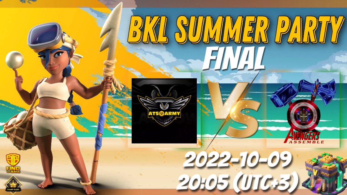 STREAM TODAY
BKL SUMMER PARTY
🛑TH14 FINAL
⏰20:05 (UTC+3) - Young Avengers vs ATS☣️ARMY

🇬🇧m.twitch.tv/mootjes1989