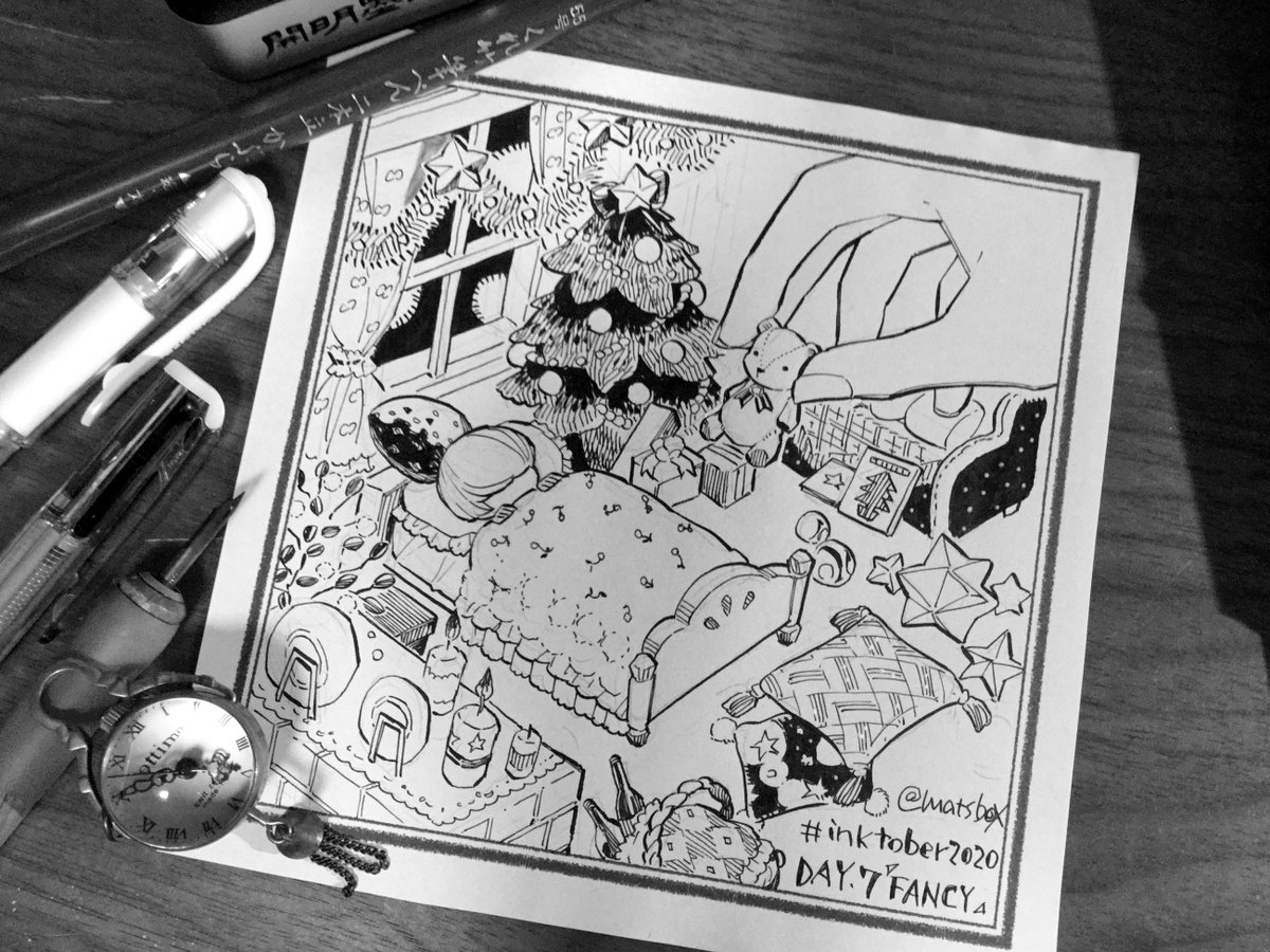 以前チャレンジした #inktober のイラストをまとめました!つけペンめっちゃ楽しかったな〜!!
Inktoberまとめ(7枚) | 松浦はこ #pixiv https://t.co/OiJbJqxelV