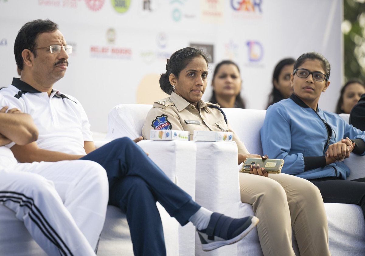 Z9Habib's tweet photo. Madam K. Shilpavalli @dcpmadhapur_cyb at #PUREathon2022 https://t.co/RttZX3FieO