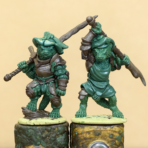 OathswornMinis's tweet photo. It was National Badger Day last Thursday, so I decided I'd sculpt a couple of badgers for our skirmish game, Burrows &amp; Badgers. They ended up taking 49 hours to sculpt, so I missed National Badger Day completely - but they're finally done! :)
#burrowsandbadgers  #greenstuff  #rpg https://t.co/k6weRZQ9rx