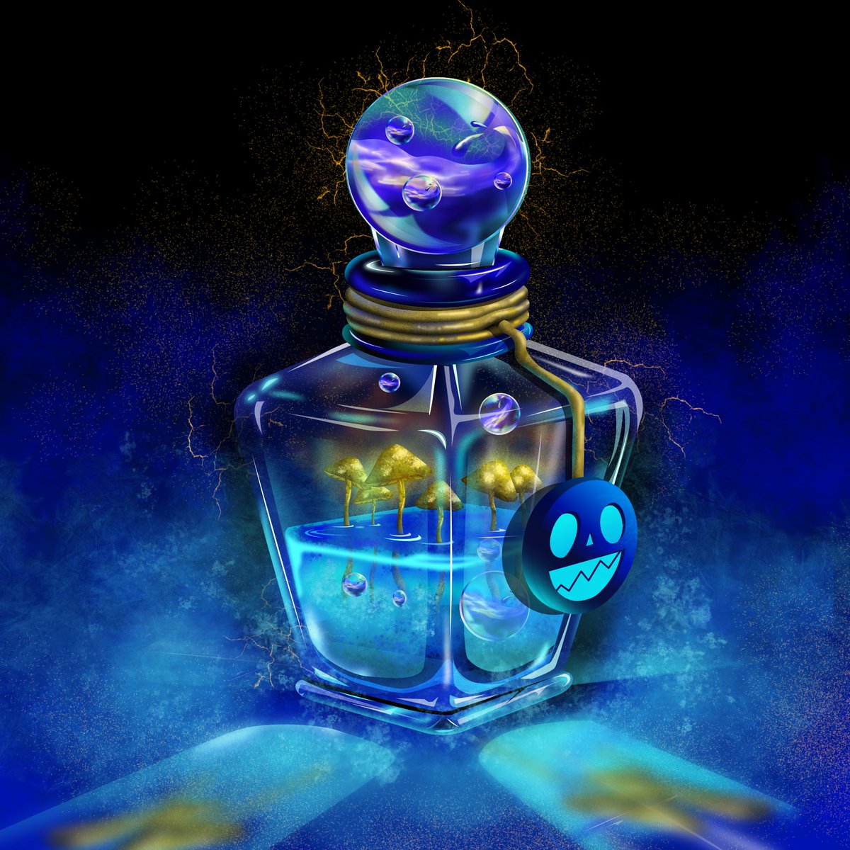 Beeeeaattss's tweet photo. The potion

-it will be airdropped to all of our 700 early minters 
-it will be used to mutate your NFT into much doper art
-no ETA yet on the airdrop, the team is discussing what more we can add in the potion effect aside from mutation
-potion can be listed in the market

SOON! https://t.co/mO0ELXdAUI