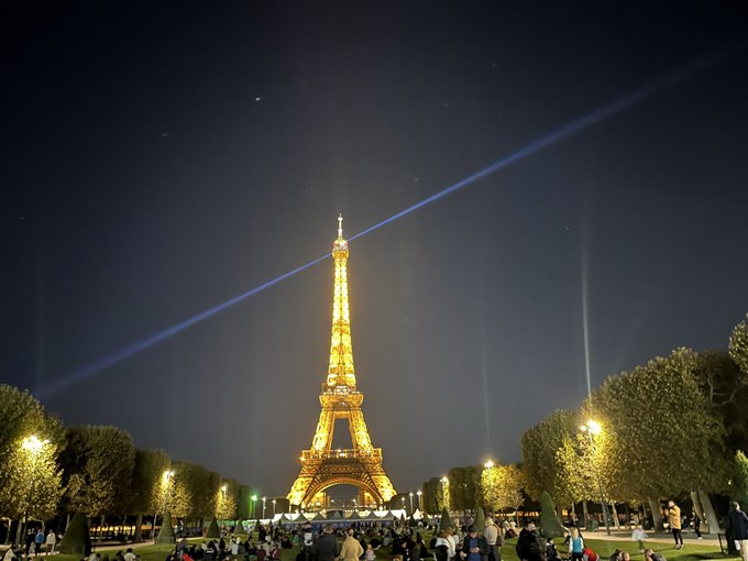 ライトブラウン/ブラック DE LUZE ドリューズ エッフェル塔 金