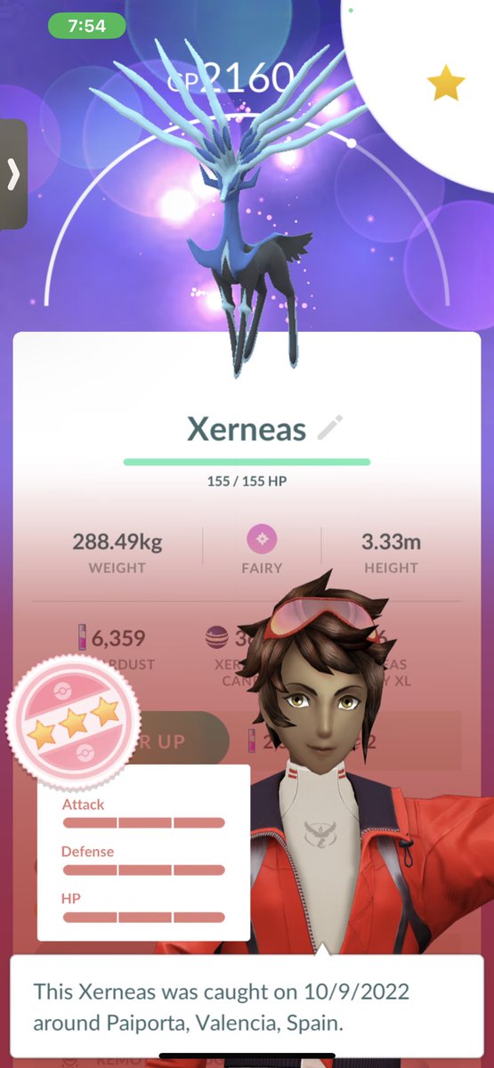 havok_killers's tweet photo. Well 0 โจ yet, but I finally caught my 1st Legendary HUNDO #HUNDOCHECK #PokemonGORaids #PokรฉmonGo #LegendaryHundo https://t.co/D43gVeIReC