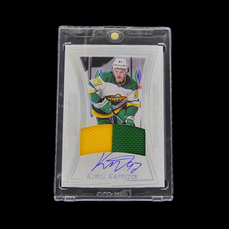 ampir_cards's tweet photo. 2020/21 AMPIR Russian Star #JER02 Kirill Kaprizov (Minnesota Wild) RC autograph jersey 3/10 - https://t.co/p5L5g5IIWs #ampirtradingcards #sportscards #hockeycards #autograph #russianstar #jersey #kaprizov #kirillkaprizov #nft #opensea #openseanft https://t.co/XsNZLnIhNY