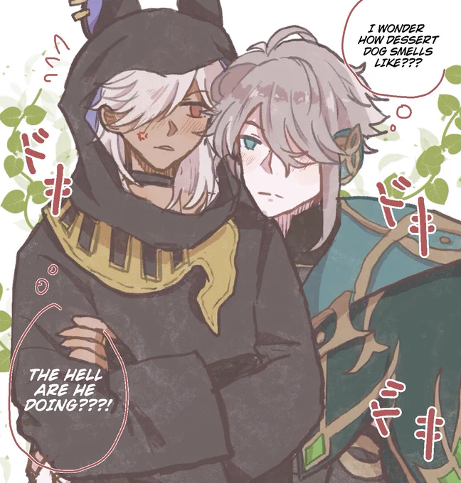 アルセノ #cytham #haino #alhaitam #cyno Pls forgive my first cytham art i will explore their dynamic better!! ;;;v;;;;;;; 