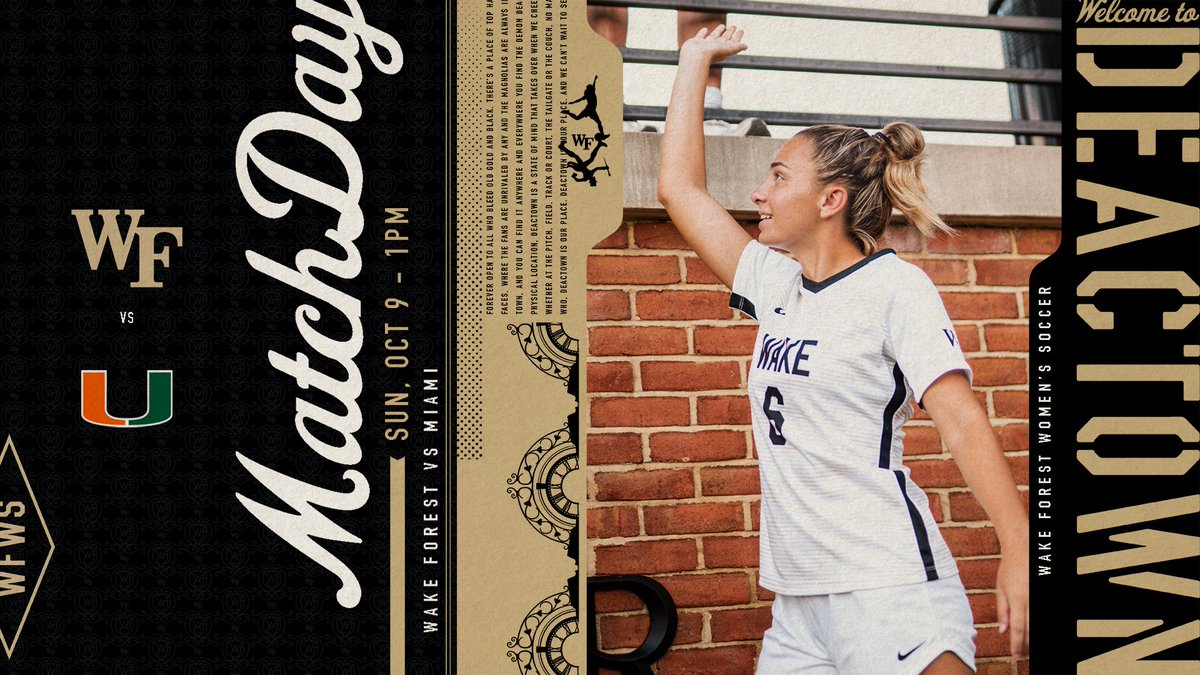 WakeWSoccer's tweet photo. 𝙃𝙤𝙢𝙚 𝙎𝙬𝙚𝙚𝙩 𝙃𝙤𝙢𝙚 🏡

🆚 Miami
🏟️ Spry Stadium
🕖 1 p.m.
📺 https://t.co/AtlGhP4YBD
📊 https://t.co/u37KooUP7j

#GoDeacs 🎩⚽️ https://t.co/kbwoYkQ6Dd