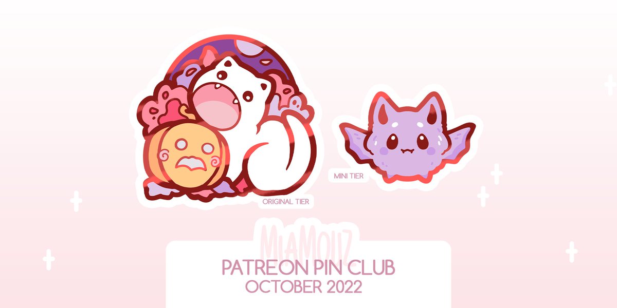Miamouz's tweet image. Darf ich ganz kurz um eure Aufmerksamkeit bitten? 🥺
Im Oktober gibt es diese kleine Vampirkatze und einen waschechten Vampir als Pin (und Magnet! Dazu hierdrunter mehr) auf Patreon.
Retweeten wär super lieb, weil Job und so 🥰
Danke!