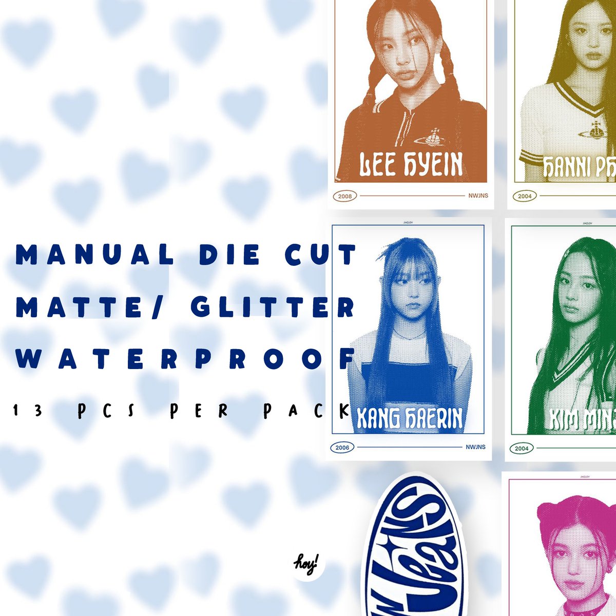 hoykanvas's tweet photo. ✨ N E W  P R O D U C T  A L E R T ✨

The newest girl group in town caught out ATTENTIOOON

Get this cutie new jeans sticker pack this 10.10!

Plus, enjoy our DISCOUNT vouchers!

Shop:
https://t.co/S61N63Yydd

for flash express: PM is the 🔑 hihi https://t.co/2j6bqj8EVC