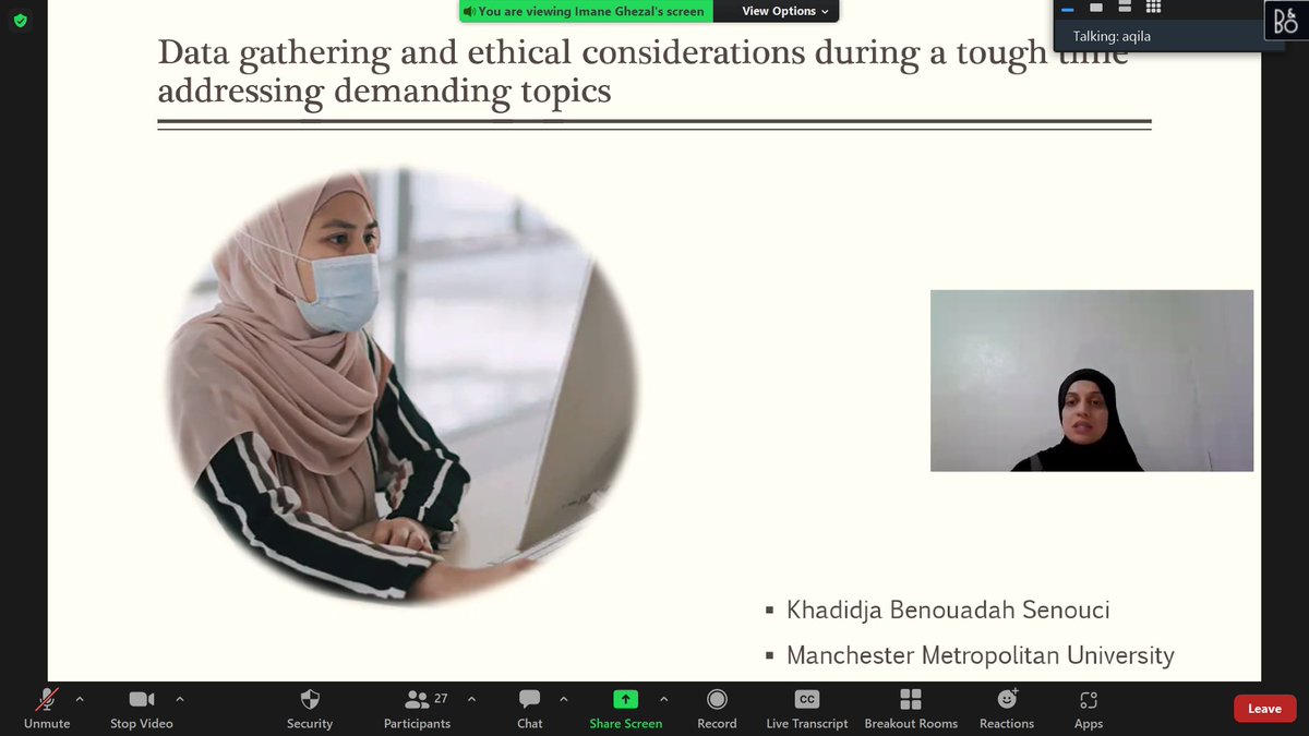APS_Uk_official's tweet photo. Thank you, Khadidja, for the beneficial talk about ethical considerations when addressing sensitive topics. #APSUKconference2 https://t.co/2SD8jDPqwJ
