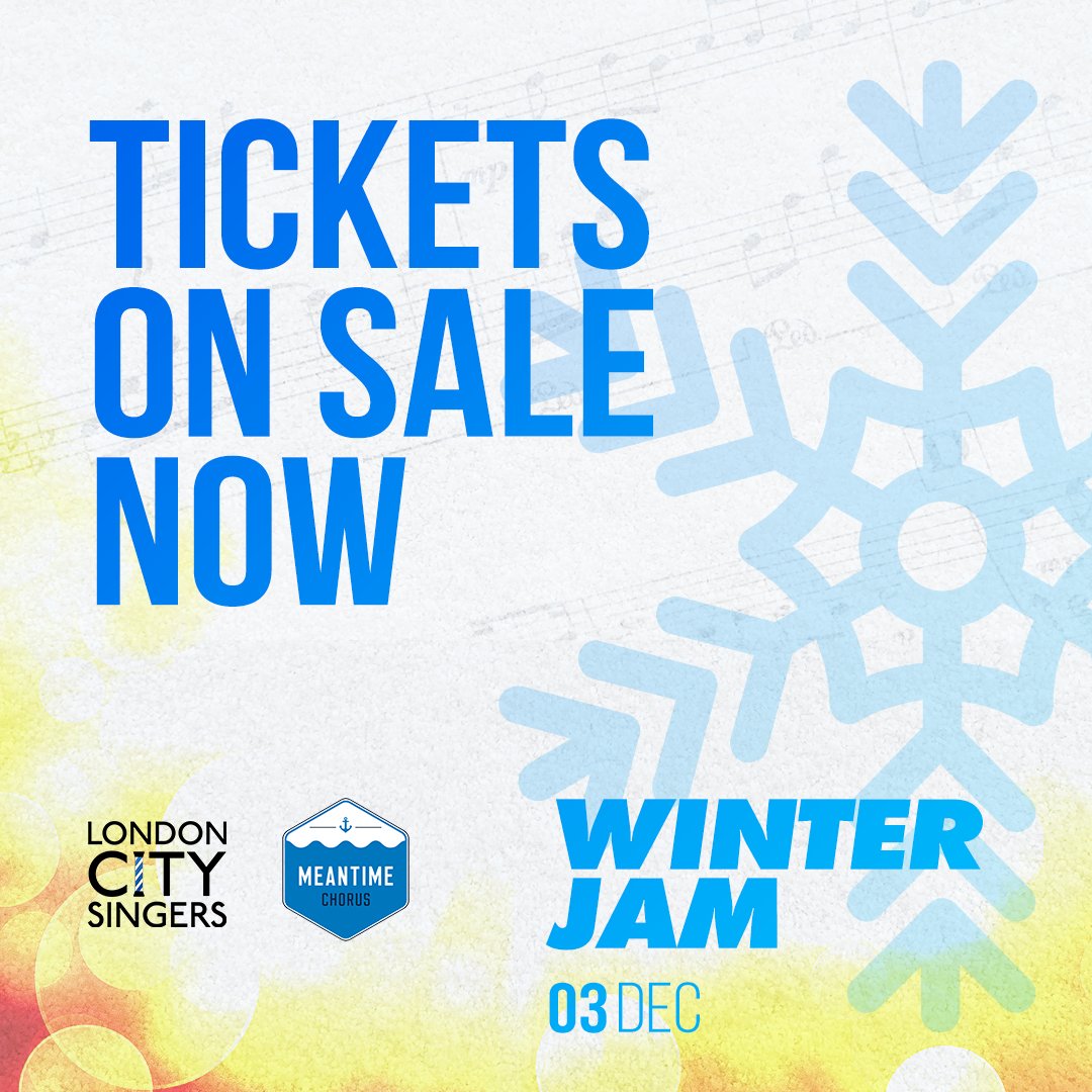 Tickets to our first post-Covid concert with <a href="/meantimechorus/">Meantime Chorus</a>  are now available. There will be two shows: a matinee from 2pm and an evening from 7pm.

Tickets are £12 (£8 for concessions) in advance.

GET YOUR TICKETS NOW
👇👇👇👇
meantimechorus.co.uk/winterjam
#WinterJam