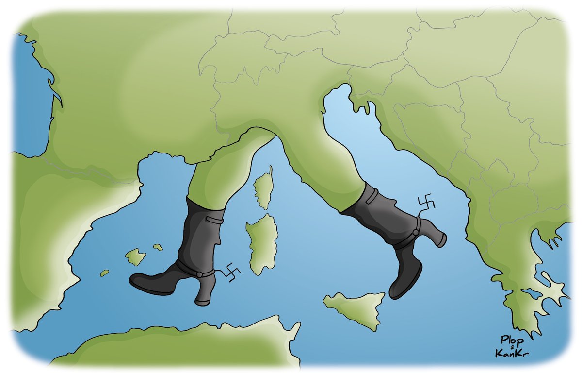 Plop_et_KanKr's tweet photo. Dessin du 20 septembre @Plop_et_KanKr
Le bruit des bottes !
#DessinDePresse #EditorialCartoon #PlopetKanKr #Dessinateur #Dessinatrice #Cartoon #Dessin #Italie #élection #ExtremeDroite #GiorgiaMeloni #PostFasciste https://t.co/gAI6ljHvxs
