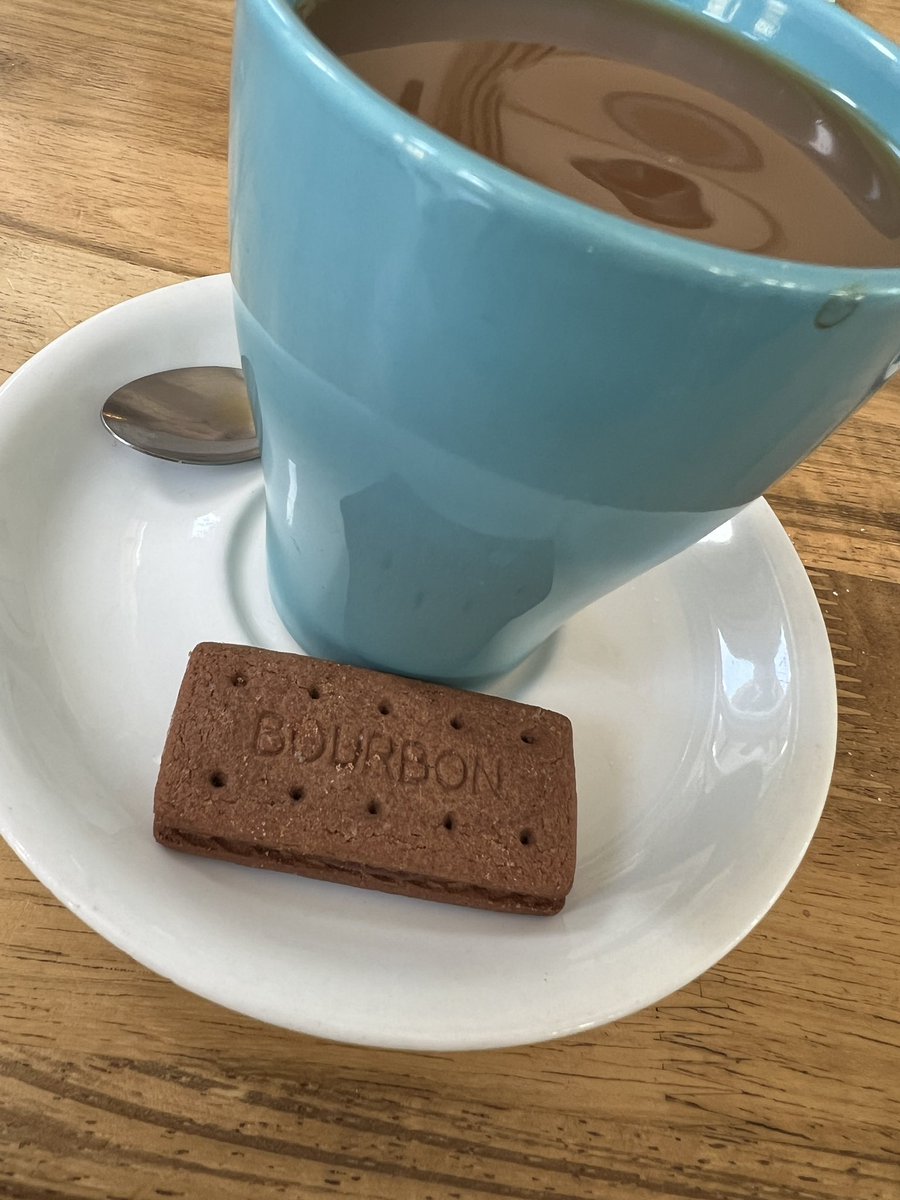 MikeAstles's tweet photo. Busy Sunday! Now time to relax and my coffee came with this bad boy. In the rankings of biscuits these have to be top 5 #biscuitwars https://t.co/FqnQVlsAcg