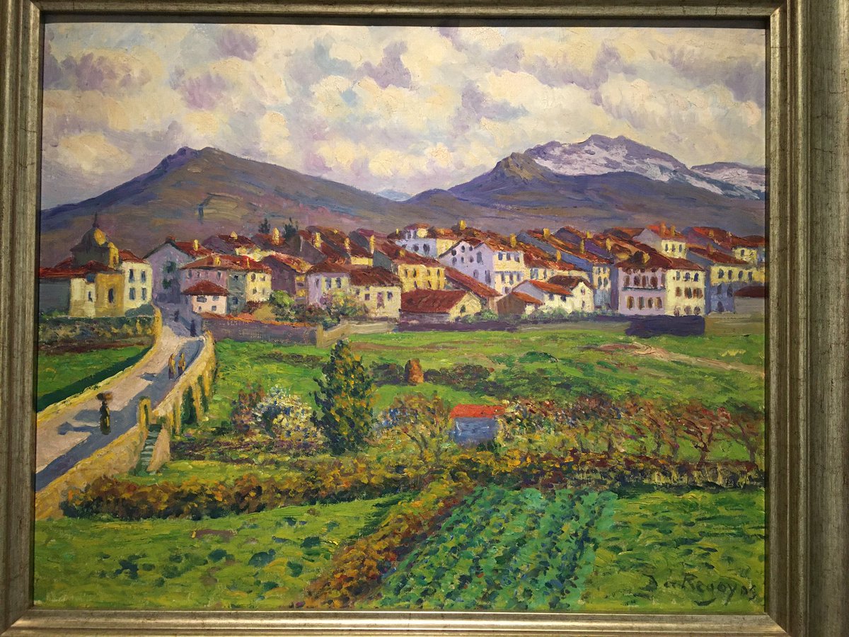 Sunday #Art Dario de Regoyos y Valdes “Landscape at Hernani” 1900 #Spain #Malaga #Travel