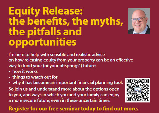 *FREE SEMINAR* Why has Equity Release become an important financial planning tool? bit.ly/3CnP3Su