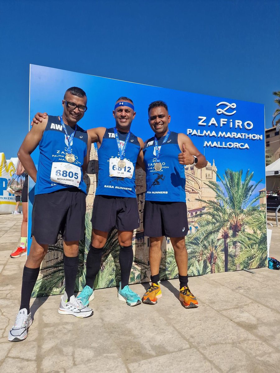 BasaRochdaleCIC's tweet photo. A huge well done to our #BasaRunners representing @BasaRochdaleCIC in the @PalmaMarathon where over 10,000 were expected from over 50 countries.
Enjoy your time chaps.
And once again - BASA are very proud of your achievements!
#MoreThanAClub
#ThePowerOfSport https://t.co/lXcORnRDMZ