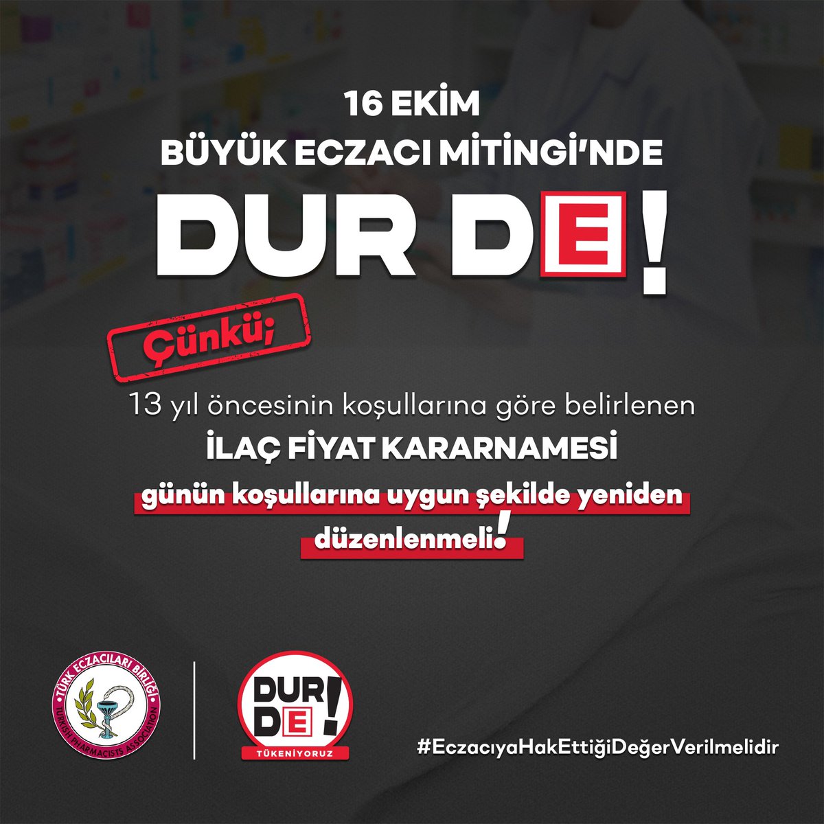 tebkurumsal's tweet image. #EczacıyaHakEttiğiDeğerVerilmelidir