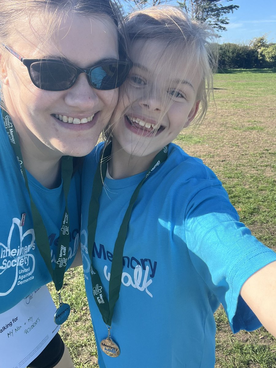 Me and my daughter smashed our target. I’m so proud of her. She did so amazing #Alzheimers #dementia #MemoryWalk #PORTSMOUTH