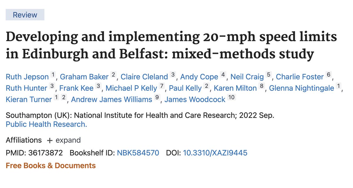 Belfast and Edinburgh reduced their speed limits from 30 mph to 20. The result:

"The main outcome of these schemes was a reduction in road casualties at all levels of severity."

pubmed.ncbi.nlm.nih.gov/36173872/