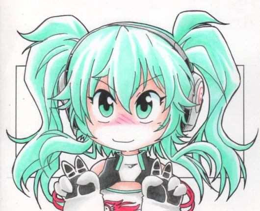 #このタグをみた人はド正面イラストを貼る レーミクさんダブルピース 