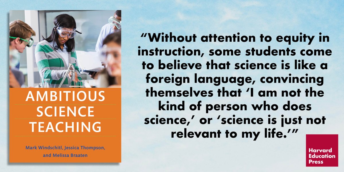 Harvard_Ed_Pub's tweet photo. To celebrate our 20th anniversary, we're offering 20% off all HEP titles, including AMBITIOUS SCIENCE TEACHING by @MarkWindschitl, @JessicaATP, and @mbraaten, one of our bestsellers. Learn more: https://t.co/xcXbOQ4U8a #HEPG https://t.co/KPhXMlamB5
