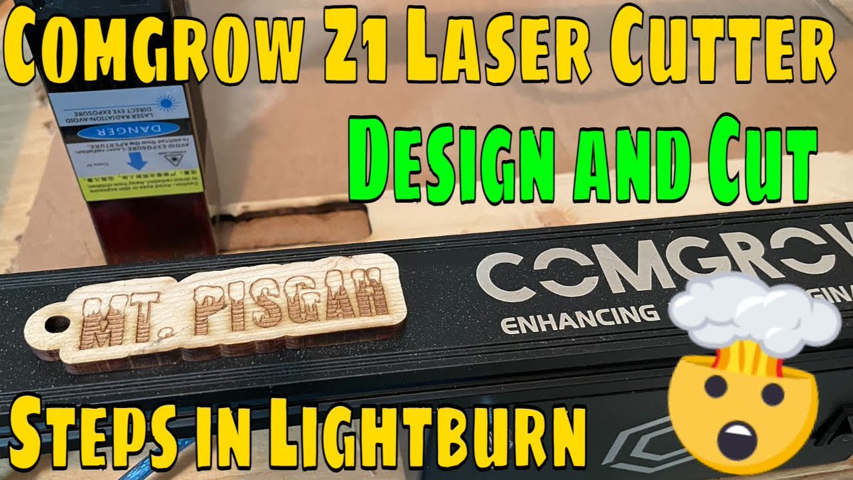 HLtinkercad's tweet image. Simple steps to use Lightburn to Design &amp;amp; Cut a Wooden Keychain with the Comgrow Z1 laser.  Love it when a plan comes together! 💯🔥

Watch Now: youtu.be/u2wGatOVics

#comgrow #lasers #lightburn