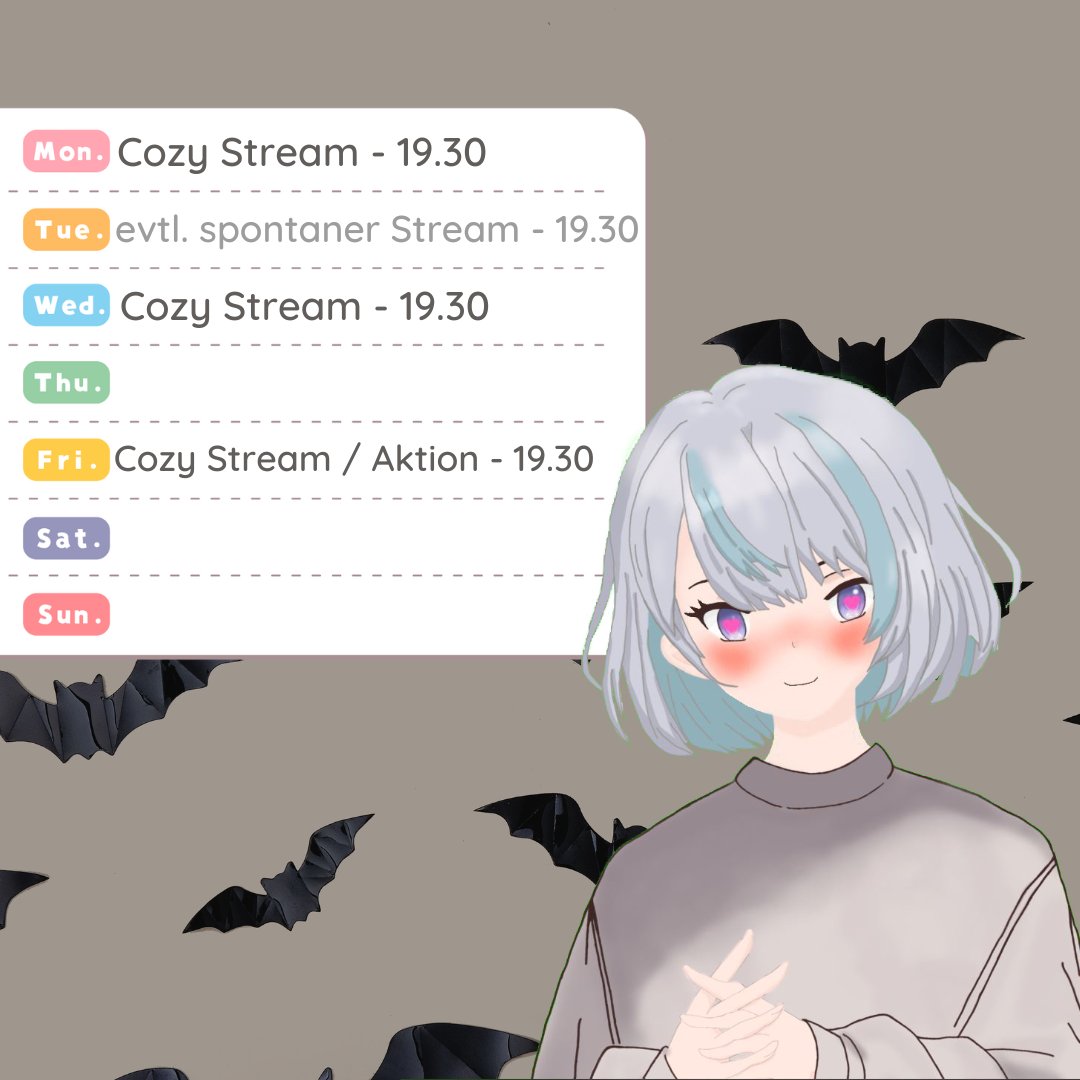 Streamplan für nächste Woche 😇

Unter der Woche gibt es wohl Raft und am Freitag gibt es was mit mehr Aktion! vlt schauen wir in Overwatch 2, Monster Hunter Rise oder Pokemon rein :)