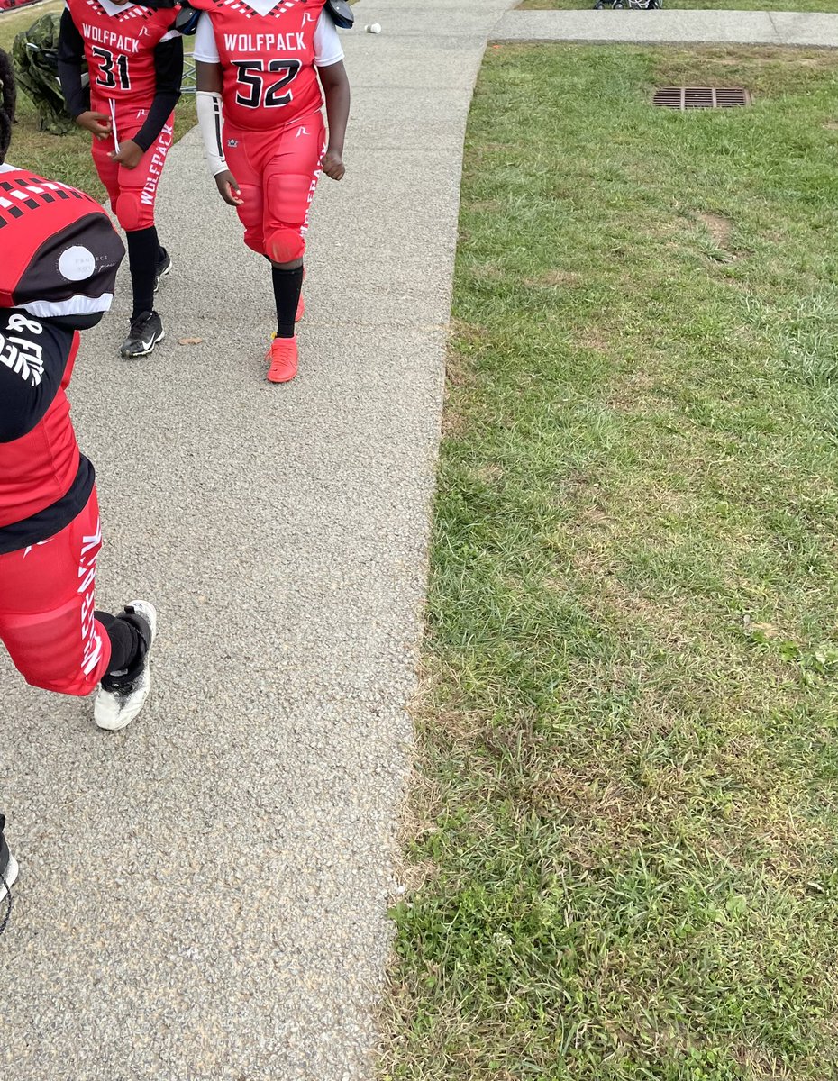 kryptomaniac99's tweet photo. LFG #wolfpack. This is what I saw at my sons football game Saturday. If you know you know. #wolfpack4life #saitama #fierce5 https://t.co/cr74K8zpUJ