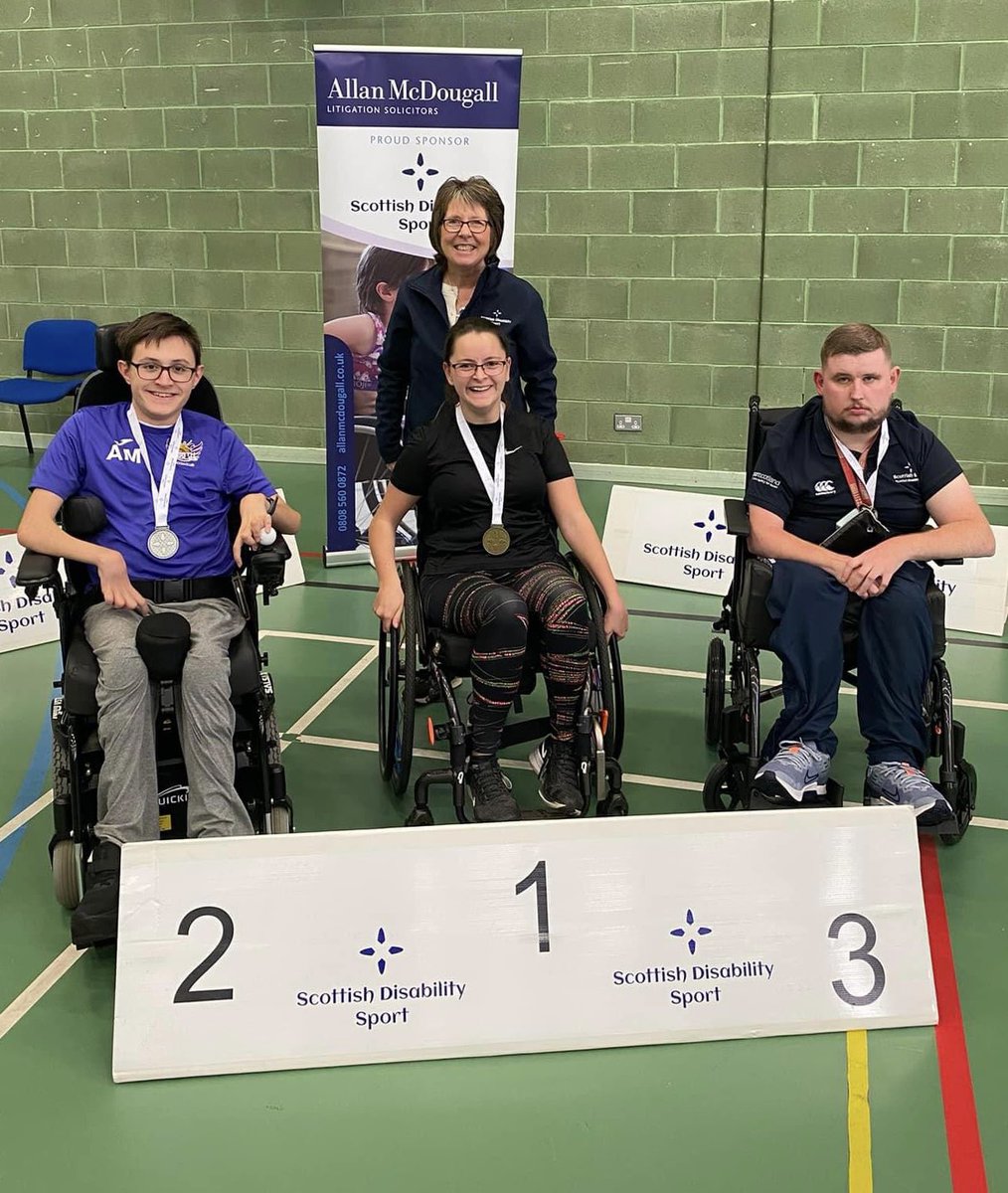 Huge congratulations to @PerthEaglesWSC player, Alex Medley who won the silver medal in the BC2 section of the @SDS_boccia Open Championships in Edinburgh yesterday 😀👏🏻