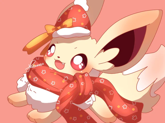 冬でも遊ぶぜ!#イーブイ #eevee #ポケモンイラスト 